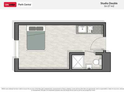 UL Perth Central Floorplan - Twin
