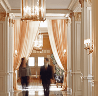 Staff walking in the hallway at Warwick Melrose Dallas
