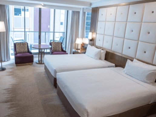 2 Beds in Deluxe Balcony Double Double at Amora Hotel Sydney