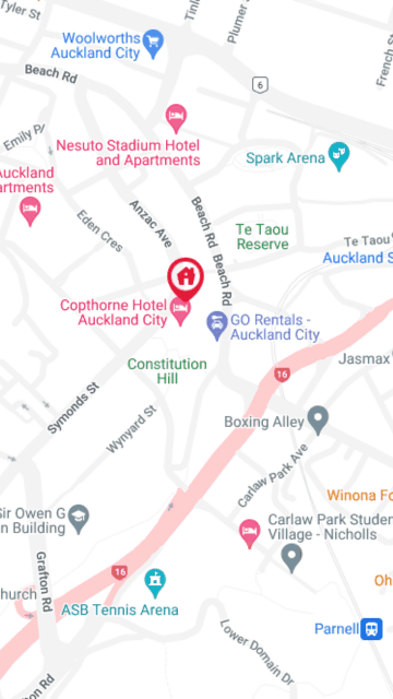 Student Living Auckland - Beach Map