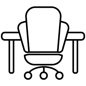 Writing Desk & Ergonomic Chair