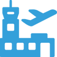 Vector icon of distance from airport at Ubumwe Grande hotel