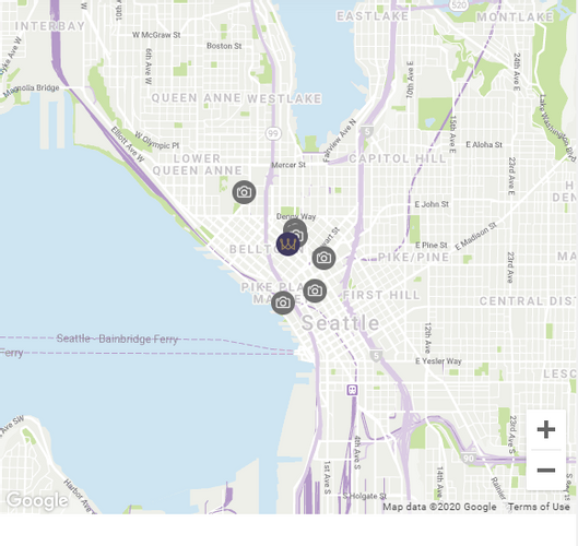 Map location Warwick Seattle