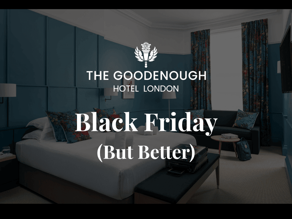 Black Friday London Hotel Deals Near St Pancras Goodenough Hotel