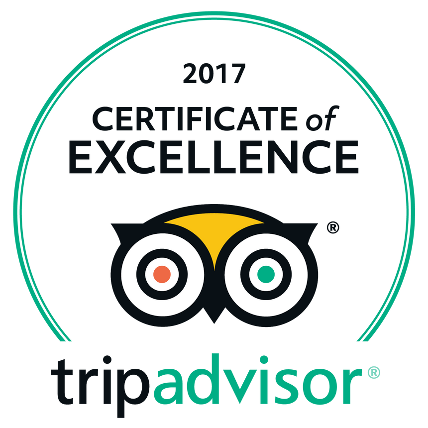2017 Tripadvisor Certificate of Excellence award logo used by Farmington Inn and Suites