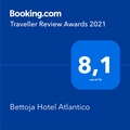 Traveller Review Awards poster used at Bettoja Hotel Atlantico