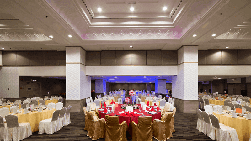 Banquets were arranged for an event in Sri Cengal Ballroom at Sunway Hotel Seberang Jaya