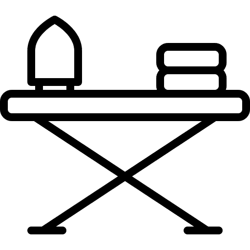 Iron and ironing board 