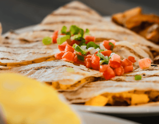A quesadilla served at our Diamond Beach NJ hotel