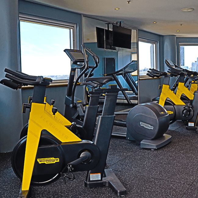 Fitness center at Novotel Perth Langley, Swan River view