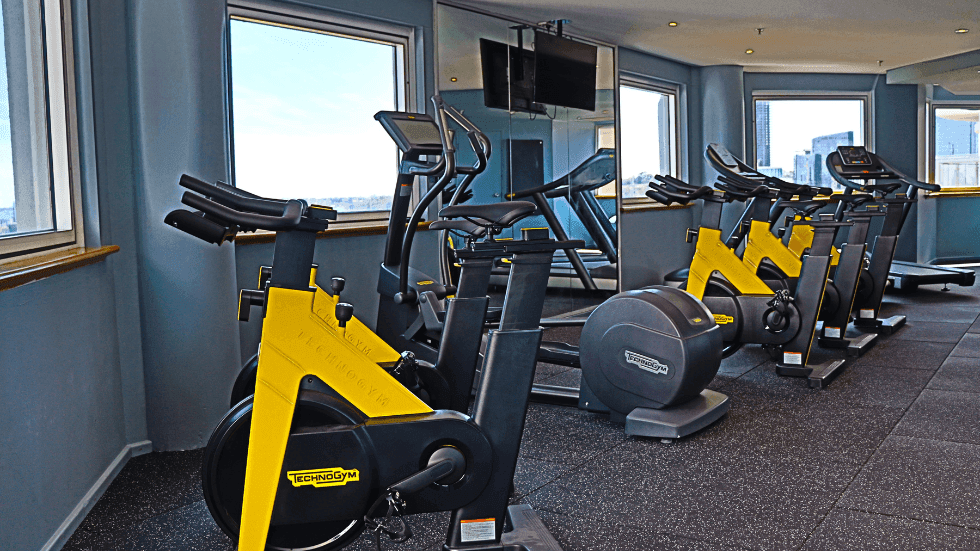 Fitness center at Novotel Perth Langley, Swan River view