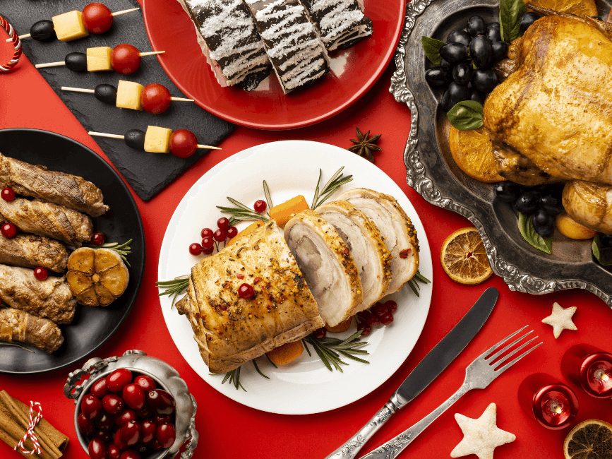 Christmas Eve Dinner table
