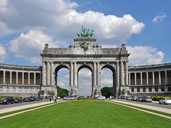 The exterior view of Cinquantenaire near The Hotel Brussels