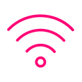 Vector illustration of WIFI used at Retro Suites Hotel