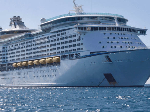 cruise ship in ocean