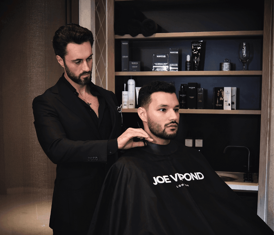 Gentlemen's grroming with Joe Vipond part of the festive packages at The Retreat located at The Londoner Hotel, Leicester Sq