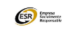 The logo of Socially responsible company ESR used at Fiesta Inn