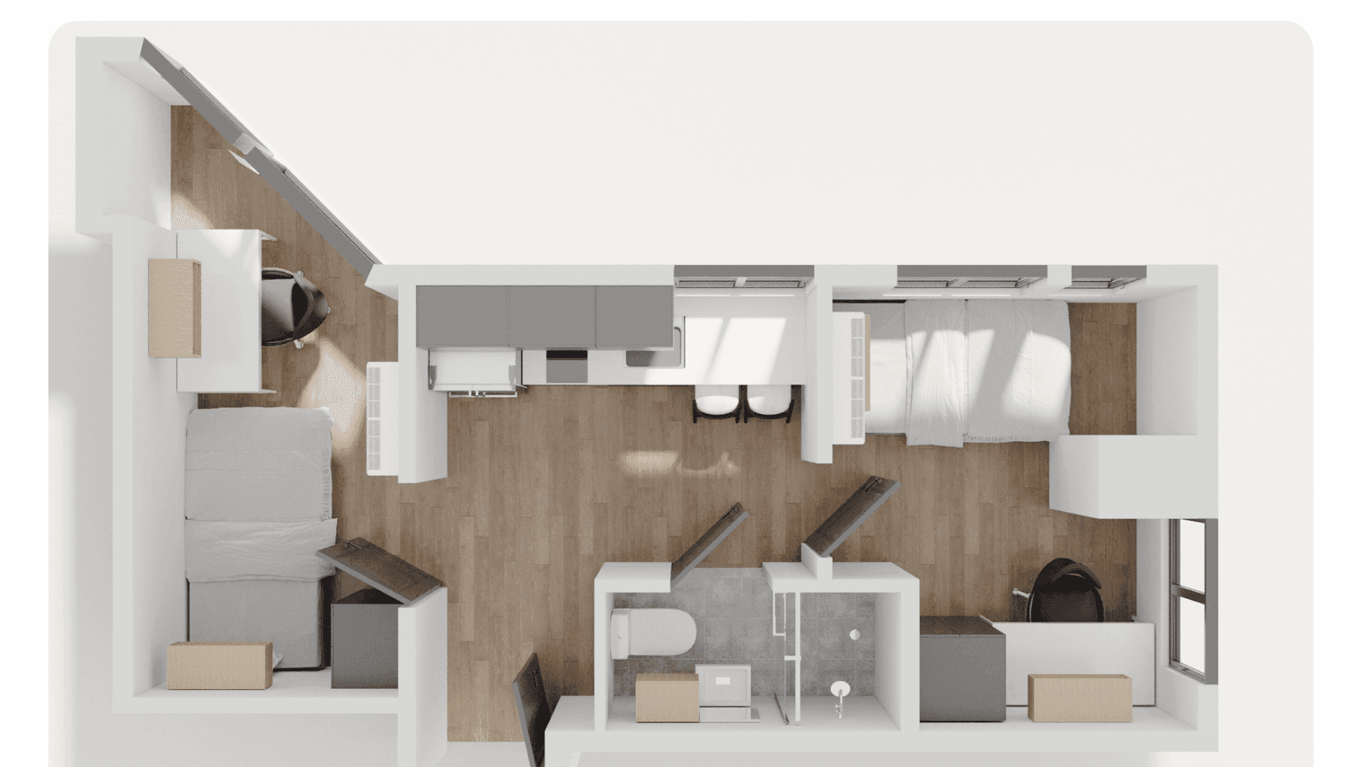 UL Melbourne Central - 2 Bedroom Apartment - Floorplan