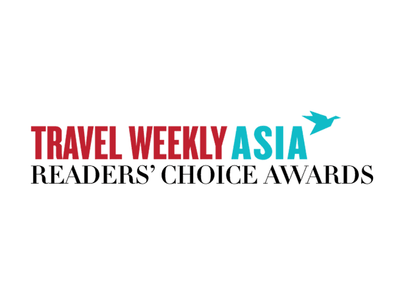 Logo of Travel Weekly Asia Readers' Choice Awards used at Sunway Resort