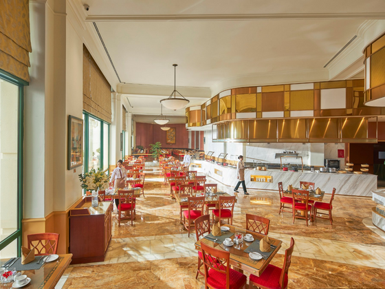 Interior of restaurant at Hanoi Daewoo Hotel