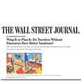 The wall street journal poster used at Cala de Mar