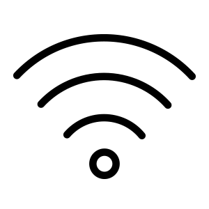 Vector icon of WIFI used at Hotel Zero1