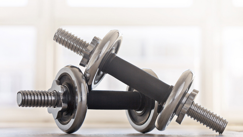 Close-up of dumbbells at Hôtel Westminster - Paris