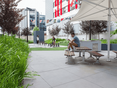 ANU Student Accommodation Outdoor Courtyard