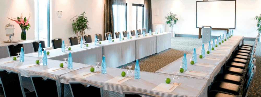 Image of conference set-up in conference room
