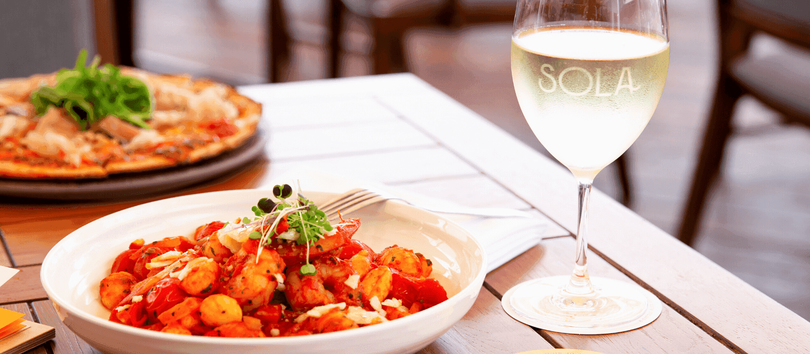 A plate of colorful food in Novotel Sunshine Coast Resort