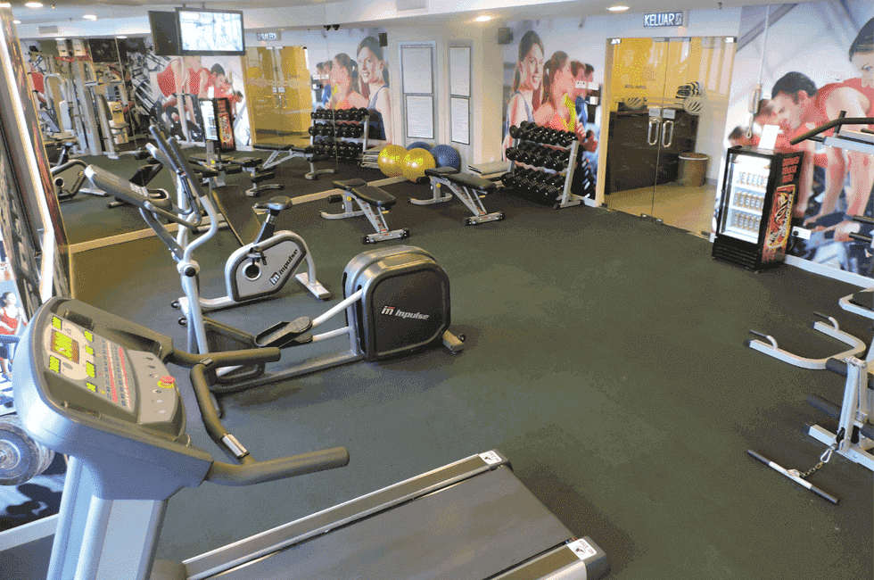 Interior of Fitness Centre with gym amenities at Sunway Hotel Georgetown