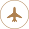 Vector icon for plane used at Sloane Square Hotel
