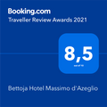 Traveller Review Awards poster used at Bettoja Hotel Massimo D´Azeglio