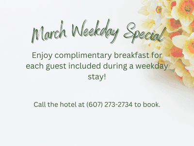 March Special - Comp weekday breakfast