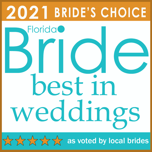 2021 Bride's Choice award badge highlighting Florida Bride best in weddings at Riverside Hotel Fort Lauderdale