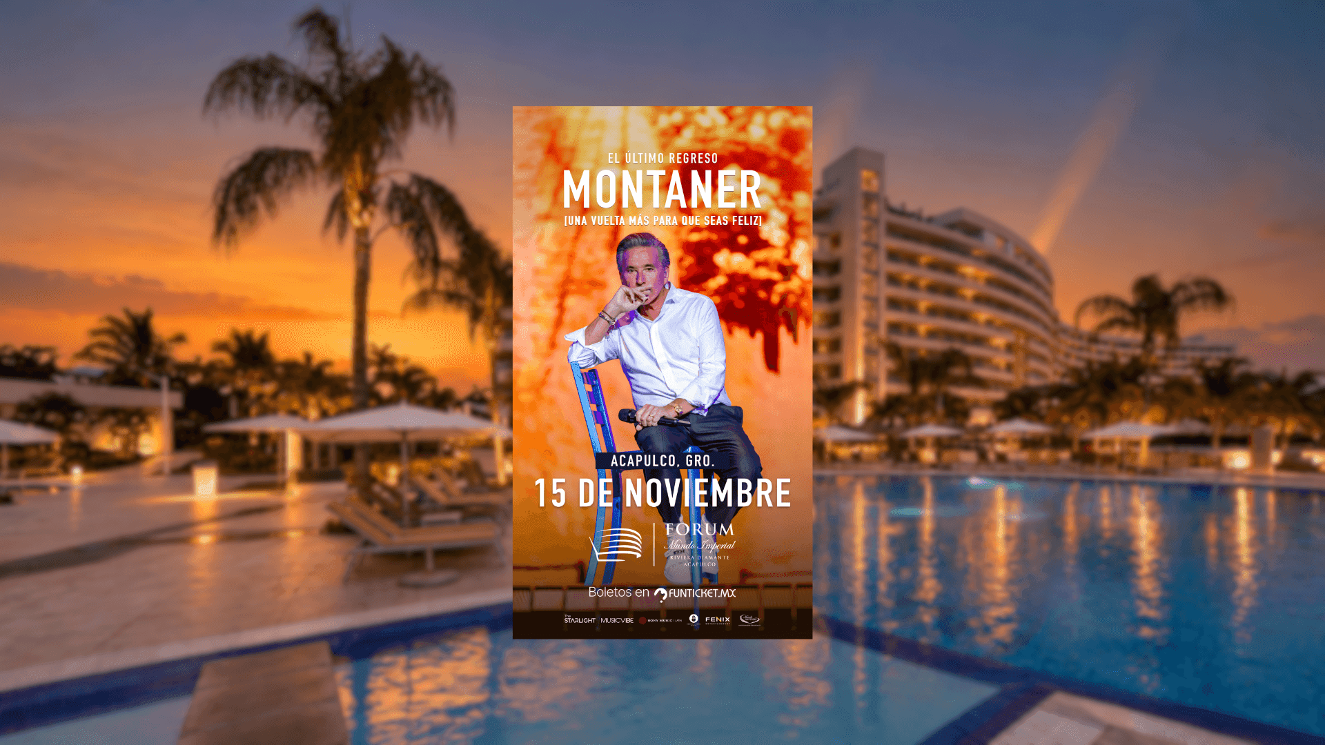 Hospedaje + Concierto de Ricardo Montaner