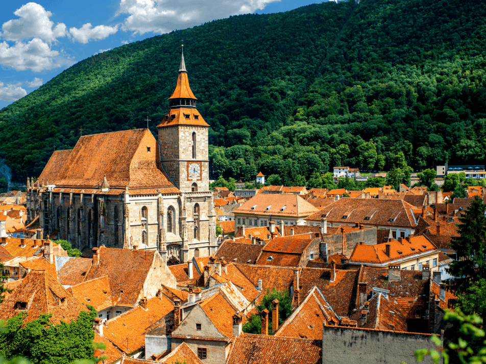 Distant view of the Black Church near Ana Hotels