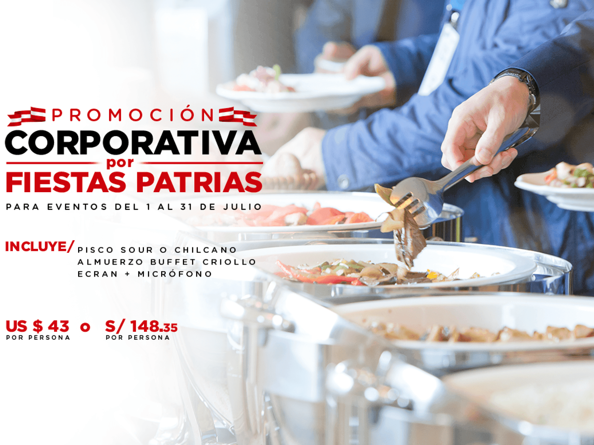 Promoción en salones de eventos por Fiestas Patrias | Delfines Hotel &  Convention Center