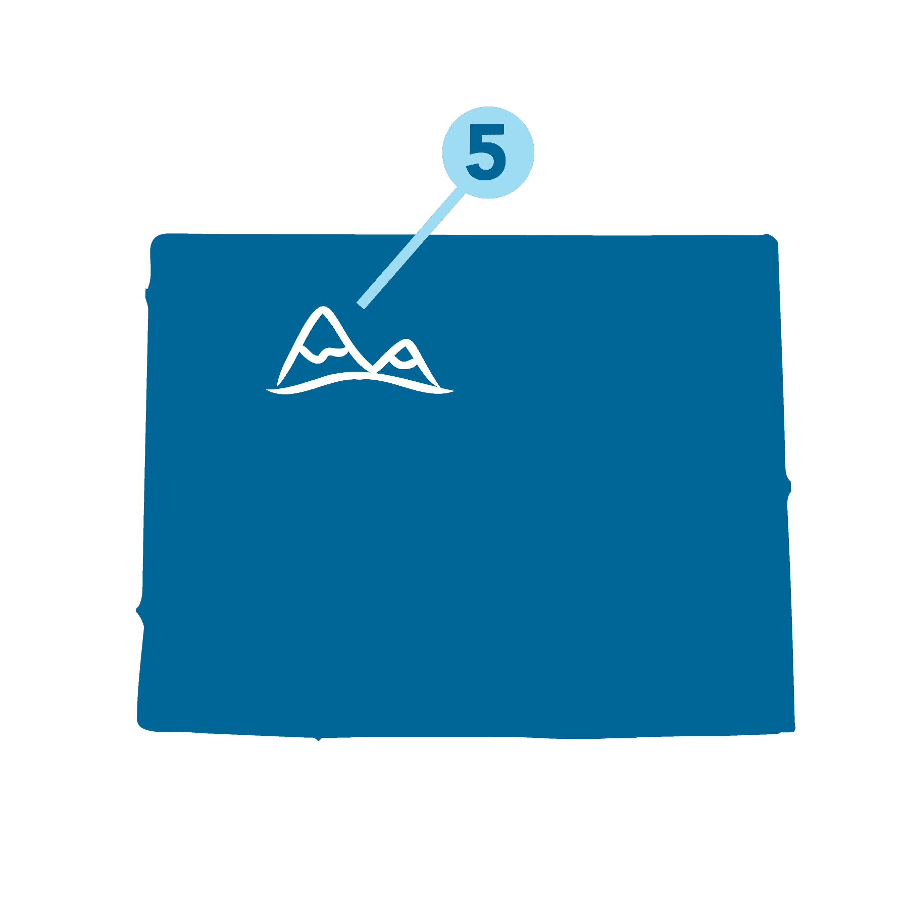 Map of Colorado mountains at Legacy Vacation Resorts