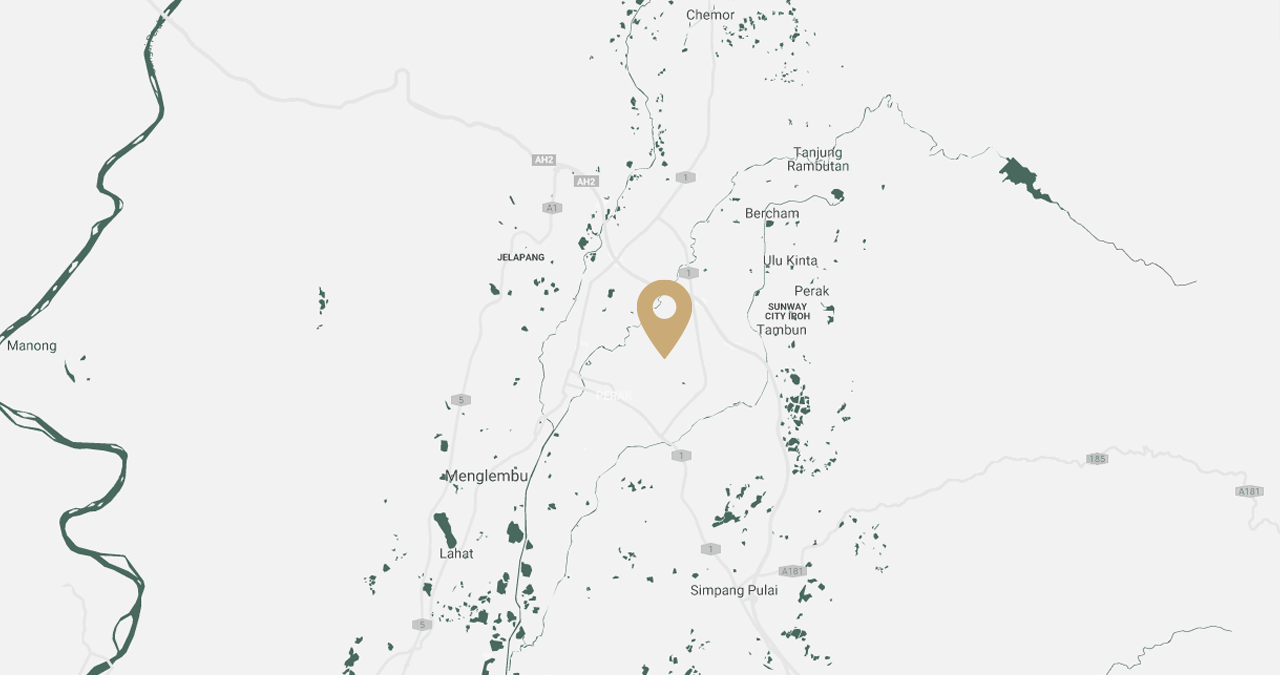 Map with locations & attractions near The Banjaran Hotsprings Retreat