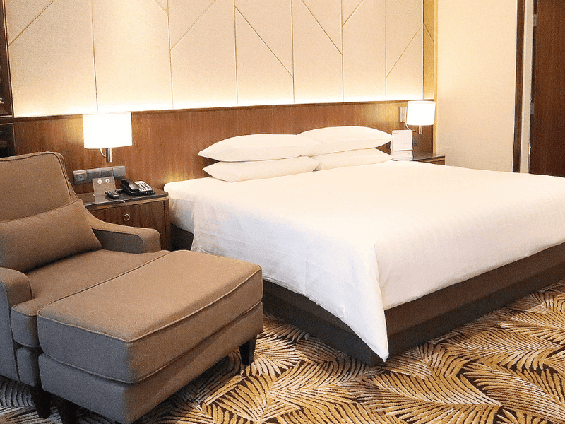 Interior of Two Bedroom with Family Suite with cozy bed and tv at Sunway Hotel Big Box