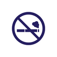 A vector icon of Smoking prohibited area used, Harborside Hotel