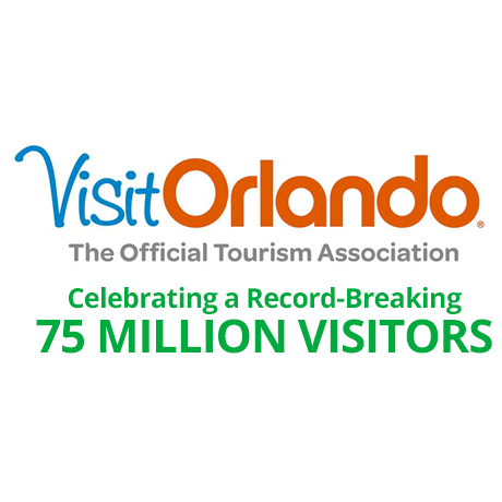 Visit Orlando 75 Million Visitors Logo