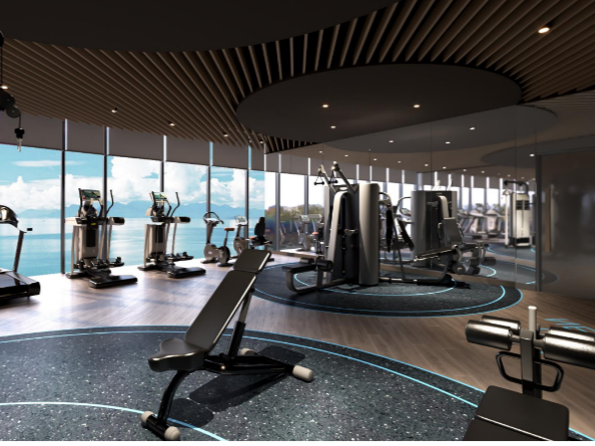 Gym equipment in the Fitness Center at Wyndham Garden