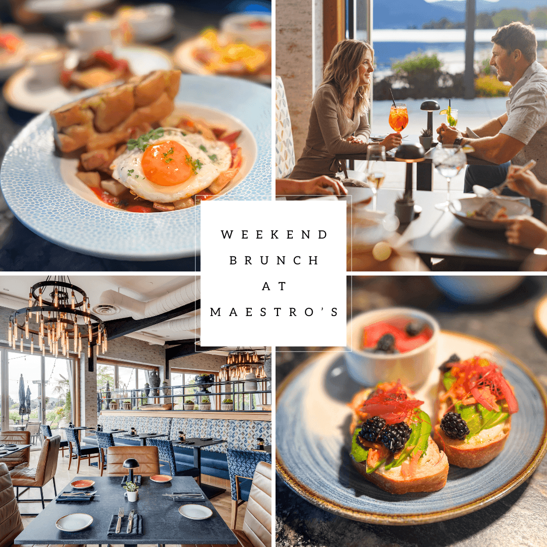 Weekend brunch at Maestro's poster used at Manteo Resort Waterfront