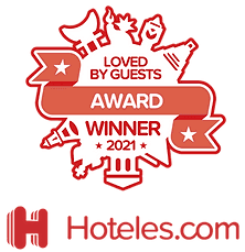 Hoteles.com Loved by Guests Award 2021 logo