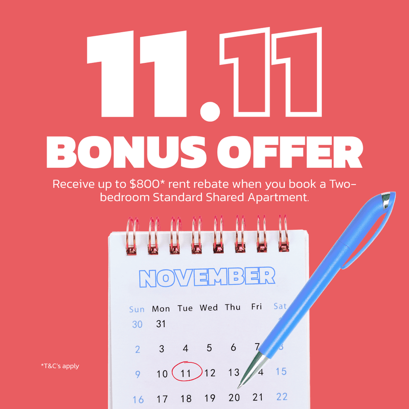 UniLodge Metro Adelaide - 11.11 Offer