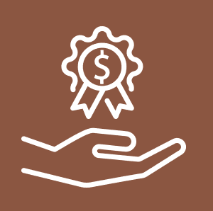 Vector illustration of Financial reward used at The Brook