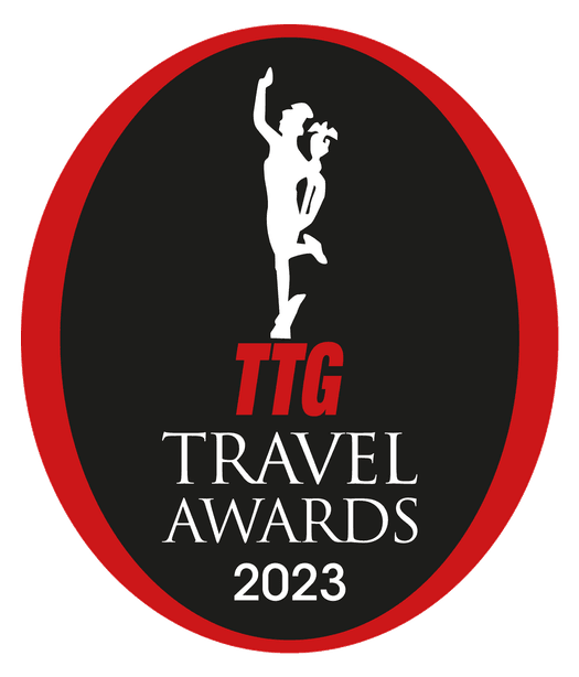 TTG Travel Awards 2023 logo used at One Farrer Hotel