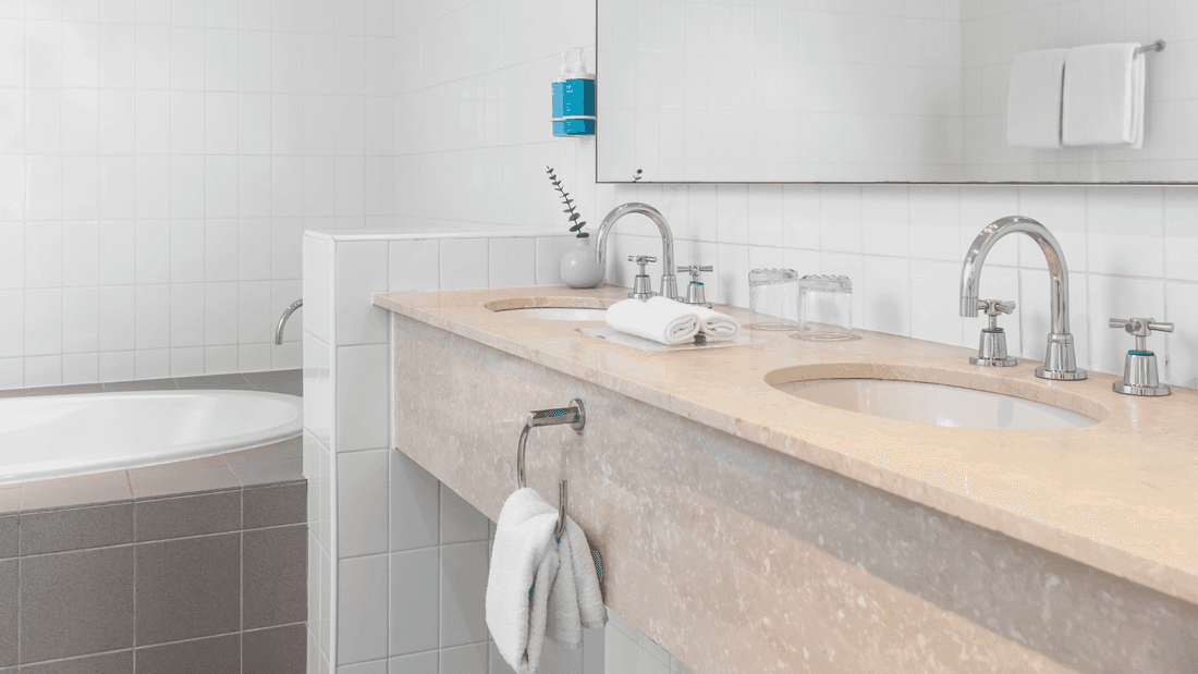 Double sinks, giving more space in Superior Suite bathroom